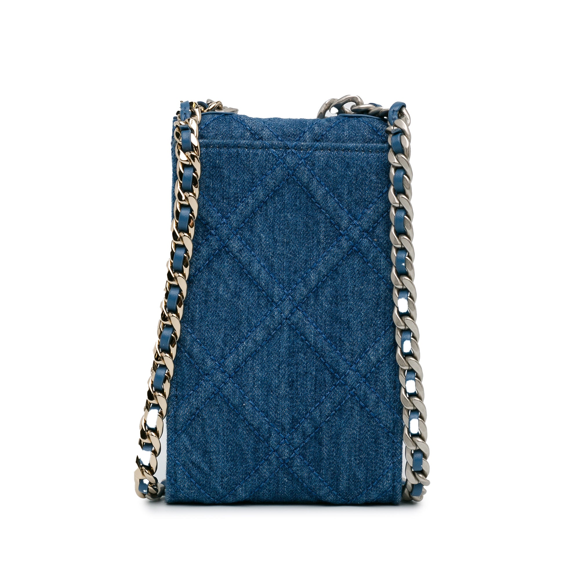 Denim 19 Phone Holder with Chain