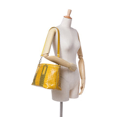 Leather Intrecciato Tote