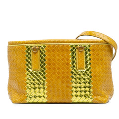 Leather Intrecciato Tote