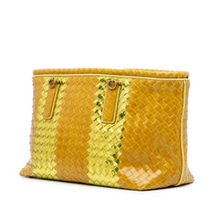 Leather Intrecciato Tote