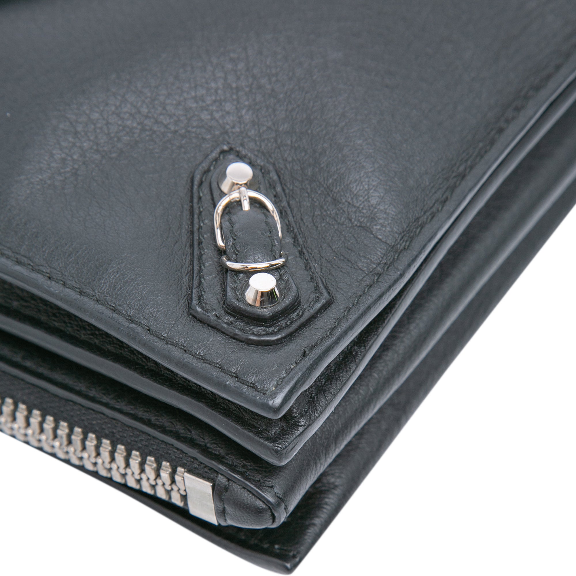 XS Leather Papier Triple Zip Around Crossbody