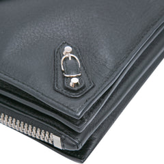 XS Leather Papier Triple Zip Around Crossbody