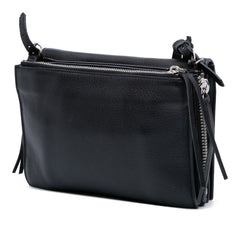 XS Leather Papier Triple Zip Around Crossbody