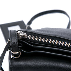 XS Leather Papier Triple Zip Around Crossbody