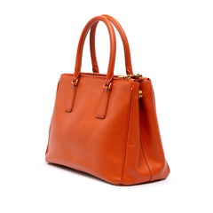 Small Saffiano Lux Galleria Double Zip
