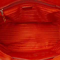 Small Saffiano Lux Galleria Double Zip