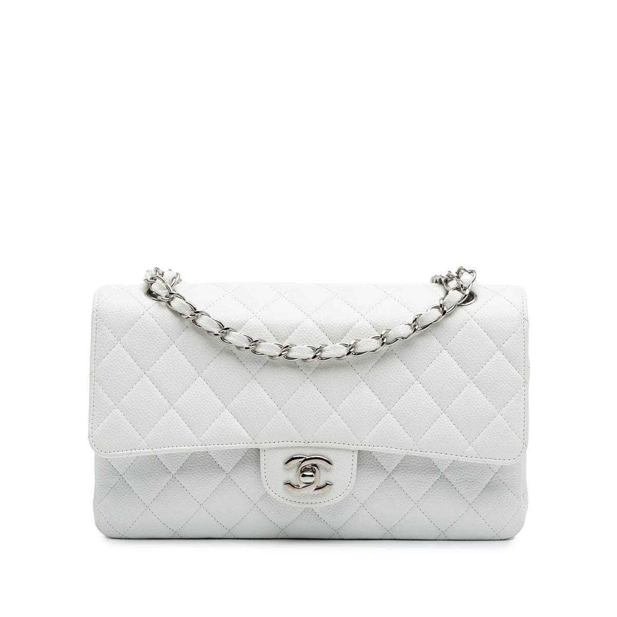 Medium Classic Caviar Lined Double Flap