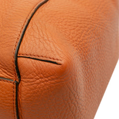 Leather Lady Tassel Top Handle Bag