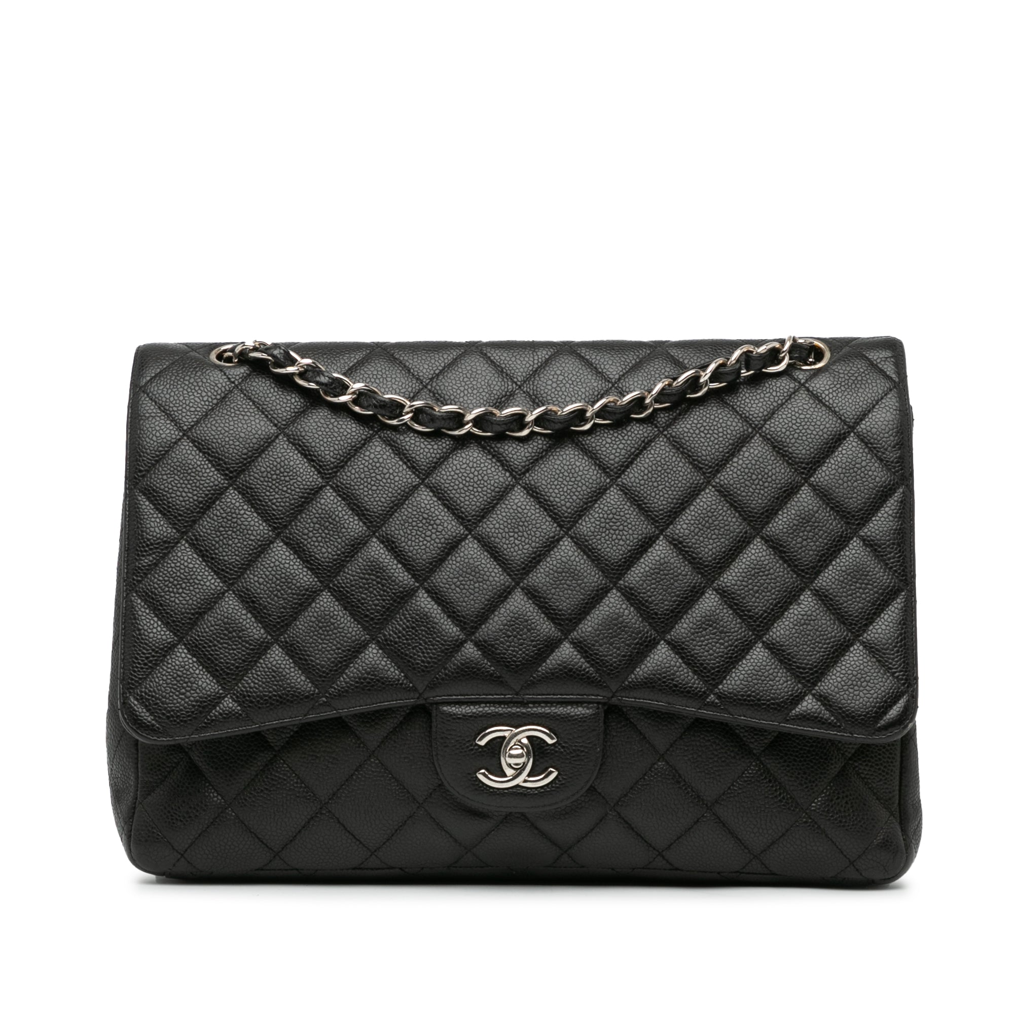 Maxi Classic Caviar Double Flap