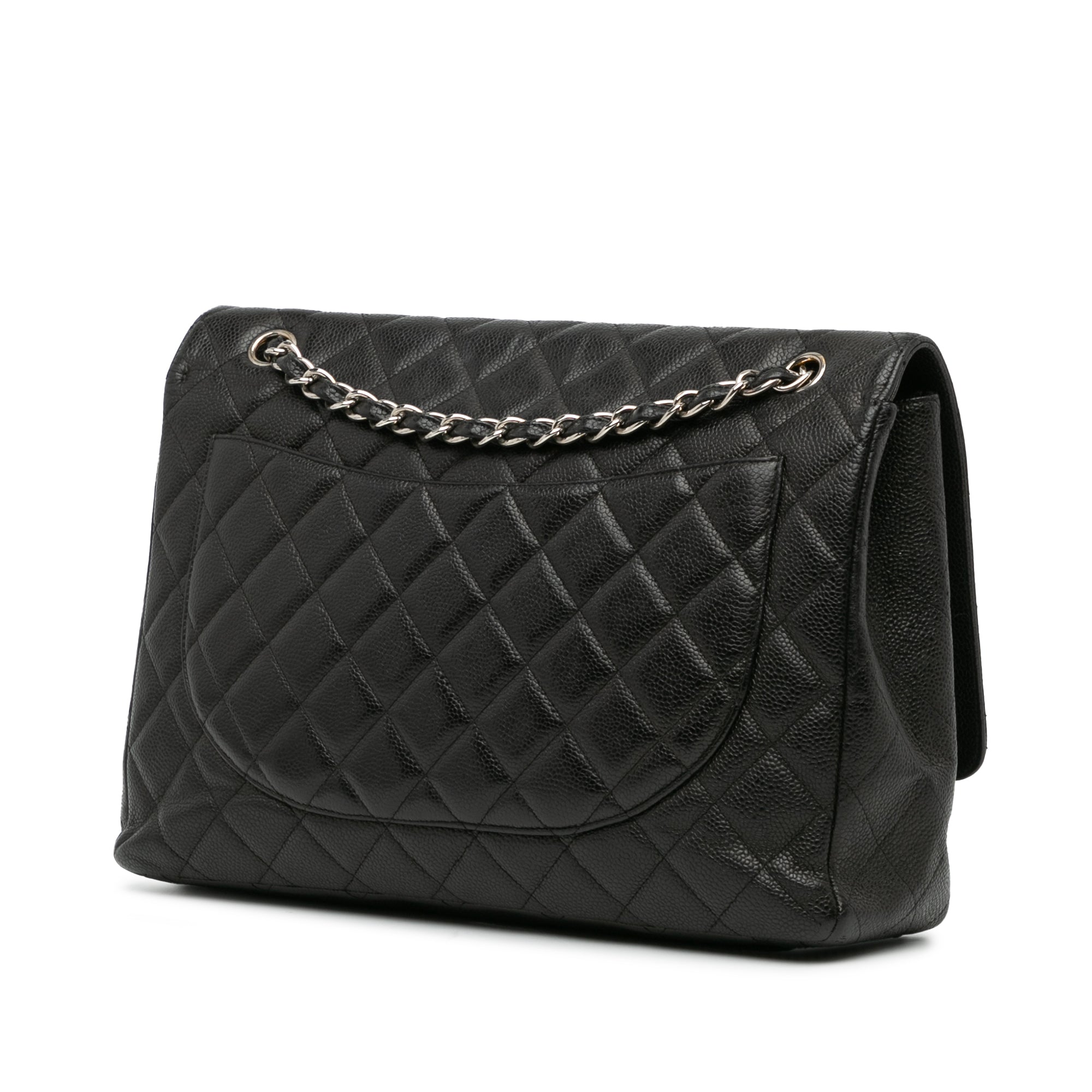 Maxi Classic Caviar Double Flap