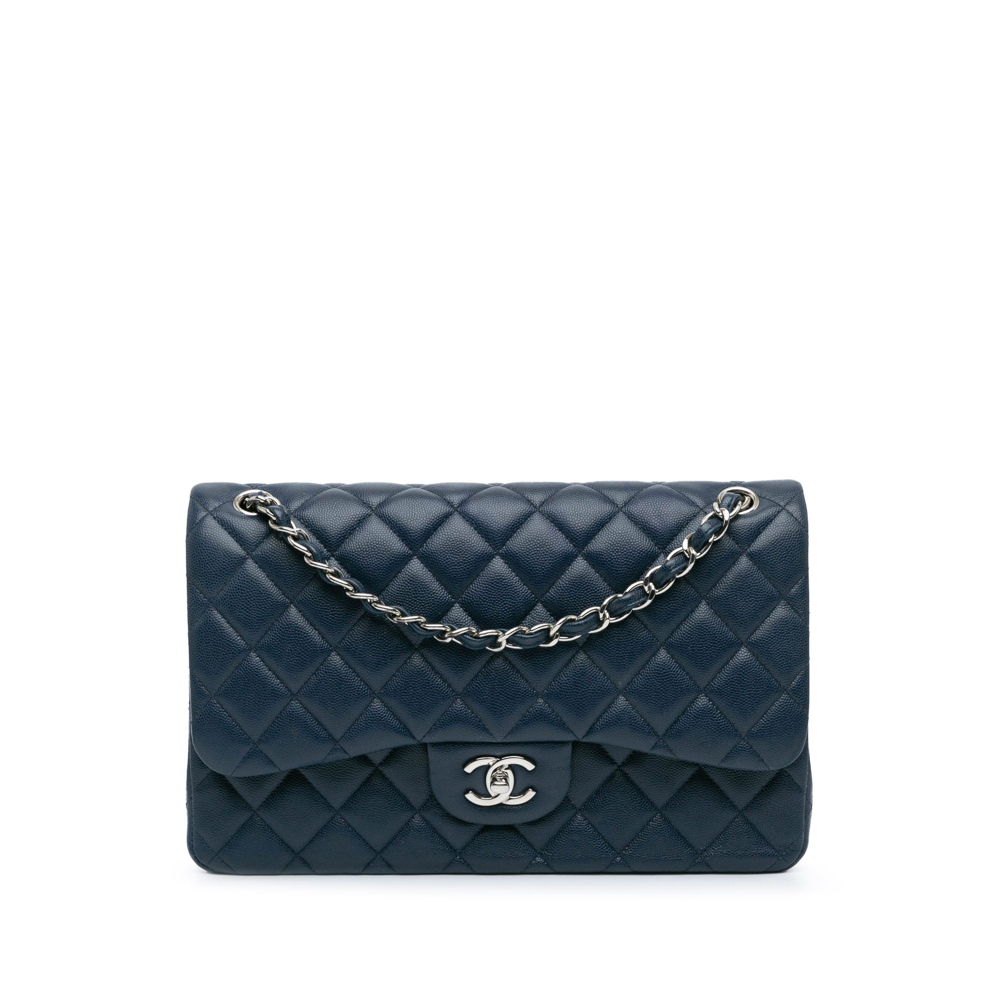 Jumbo Classic Caviar Double Flap