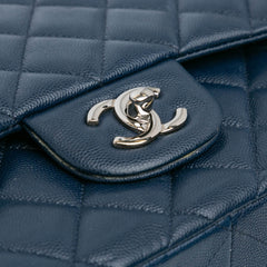 Jumbo Classic Caviar Double Flap