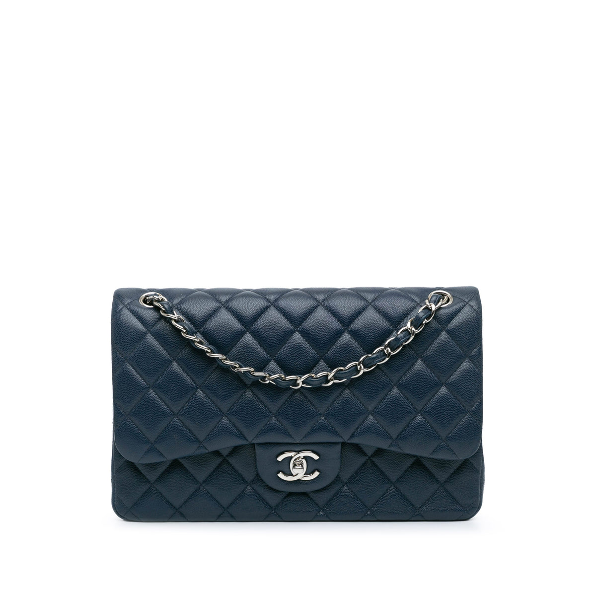 Jumbo Classic Caviar Double Flap