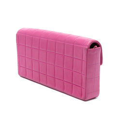 Chocolate Bar Lambskin East West Flap