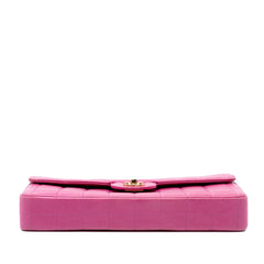 Chocolate Bar Lambskin East West Flap