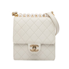 Small Lambskin Chic Pearls Flap_0