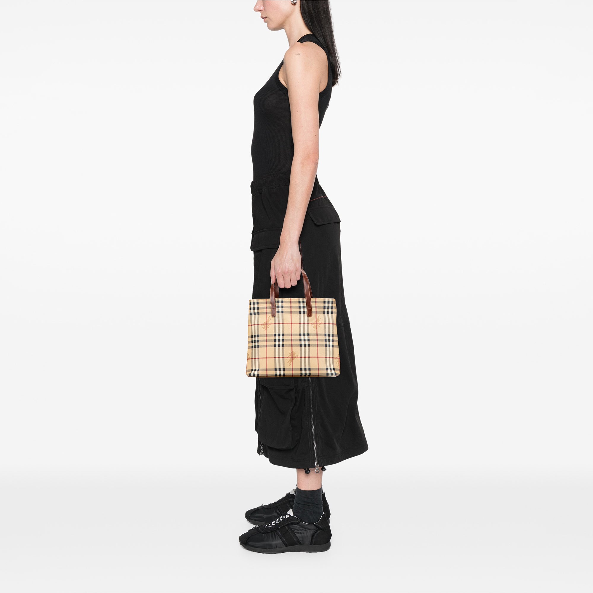 Haymarket Check Coated Canvas Tote