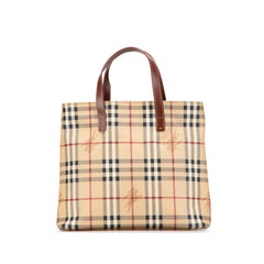 Haymarket Check Coated Canvas Tote