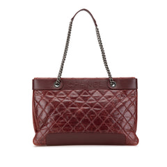 Quilted Aged Calfskin East West Tote