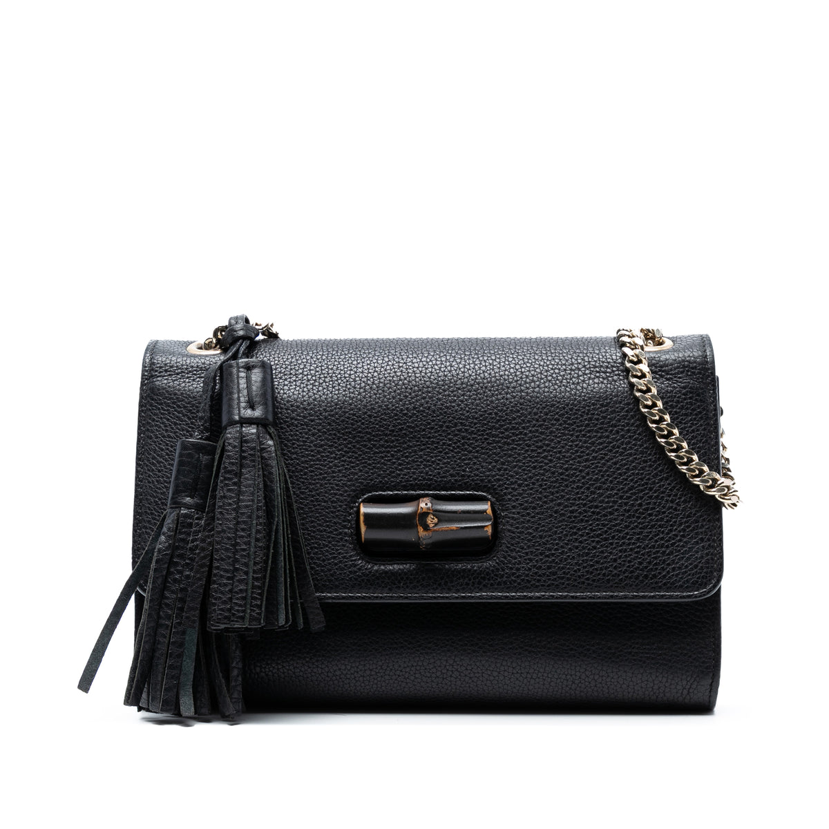 Medium Leather Miss Bamboo Crossbody