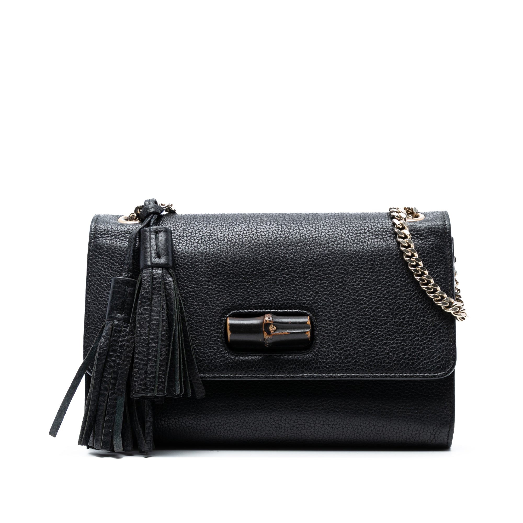 Medium Leather Miss Bamboo Crossbody