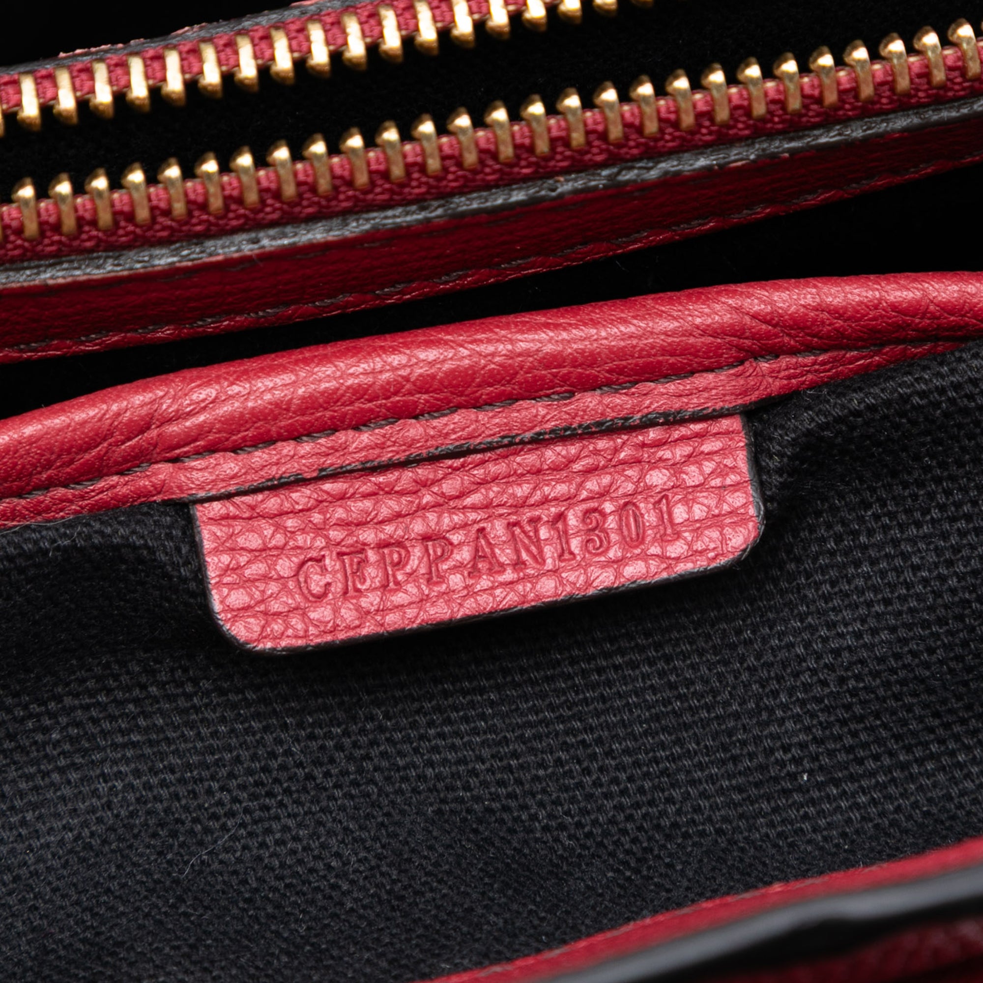 Medium Leather and House Check Banner Satchel