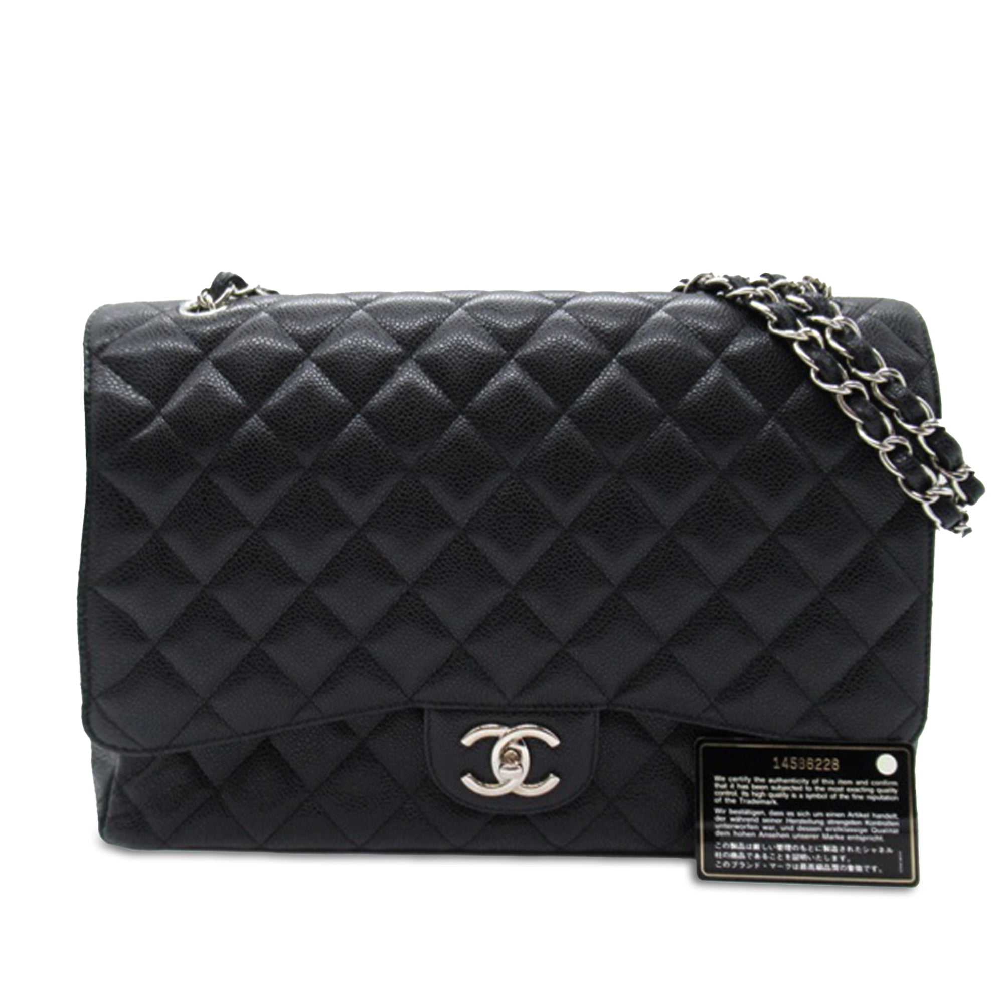 Maxi Classic Caviar Double Flap
