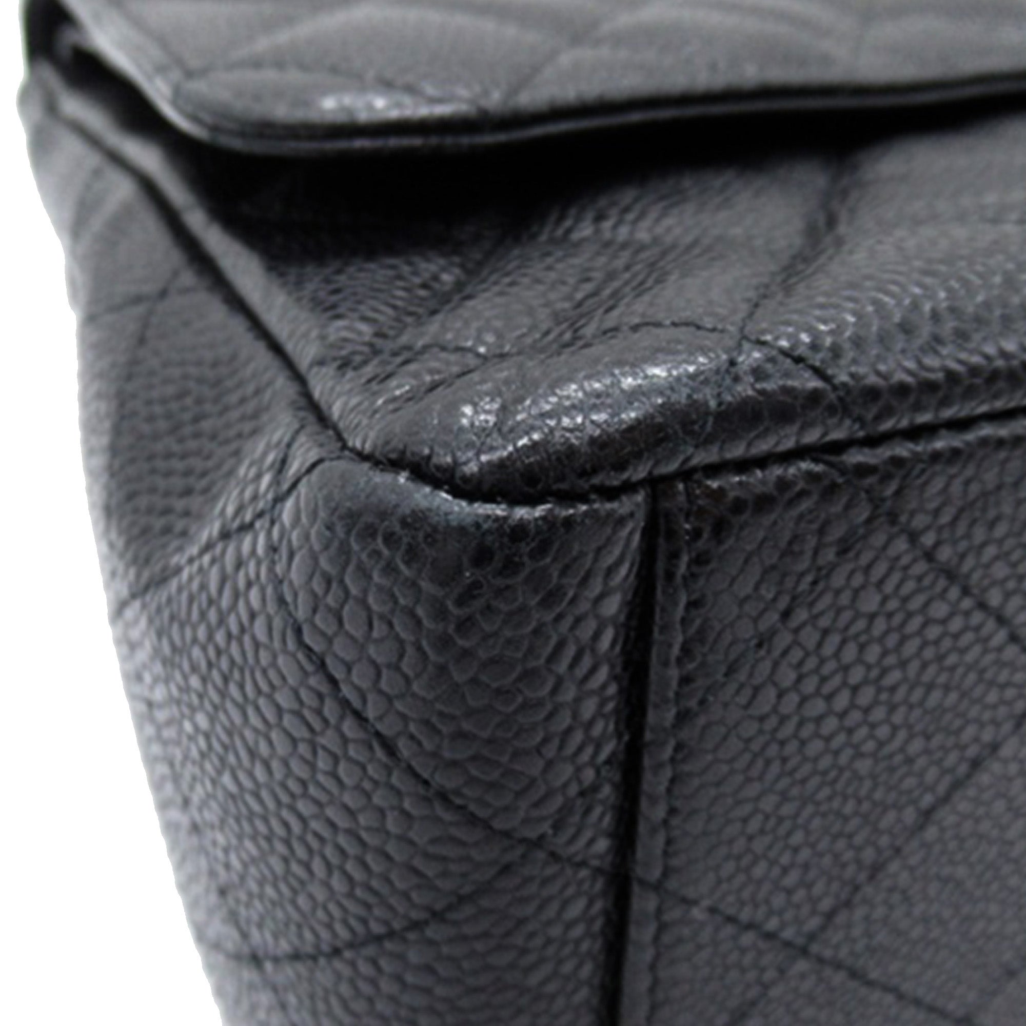 Maxi Classic Caviar Double Flap