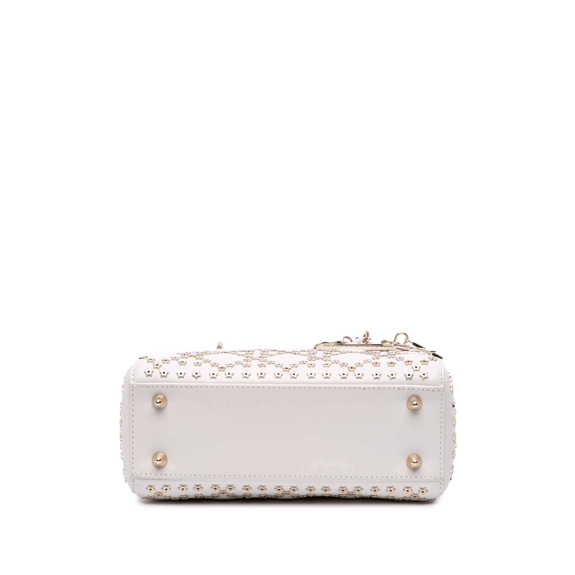 Small Lambskin Cannage Lucky Star Studded Lady Dior