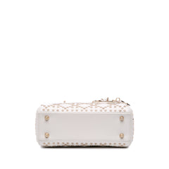 Small Lambskin Cannage Lucky Star Studded Lady Dior