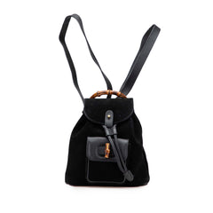 Suede Bamboo Backpack