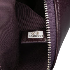 CC Quilted Lambskin Double Zip Clutch