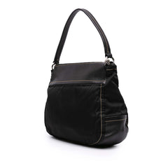 Leather and Tessuto Shoulder Bag