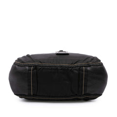 Leather and Tessuto Shoulder Bag