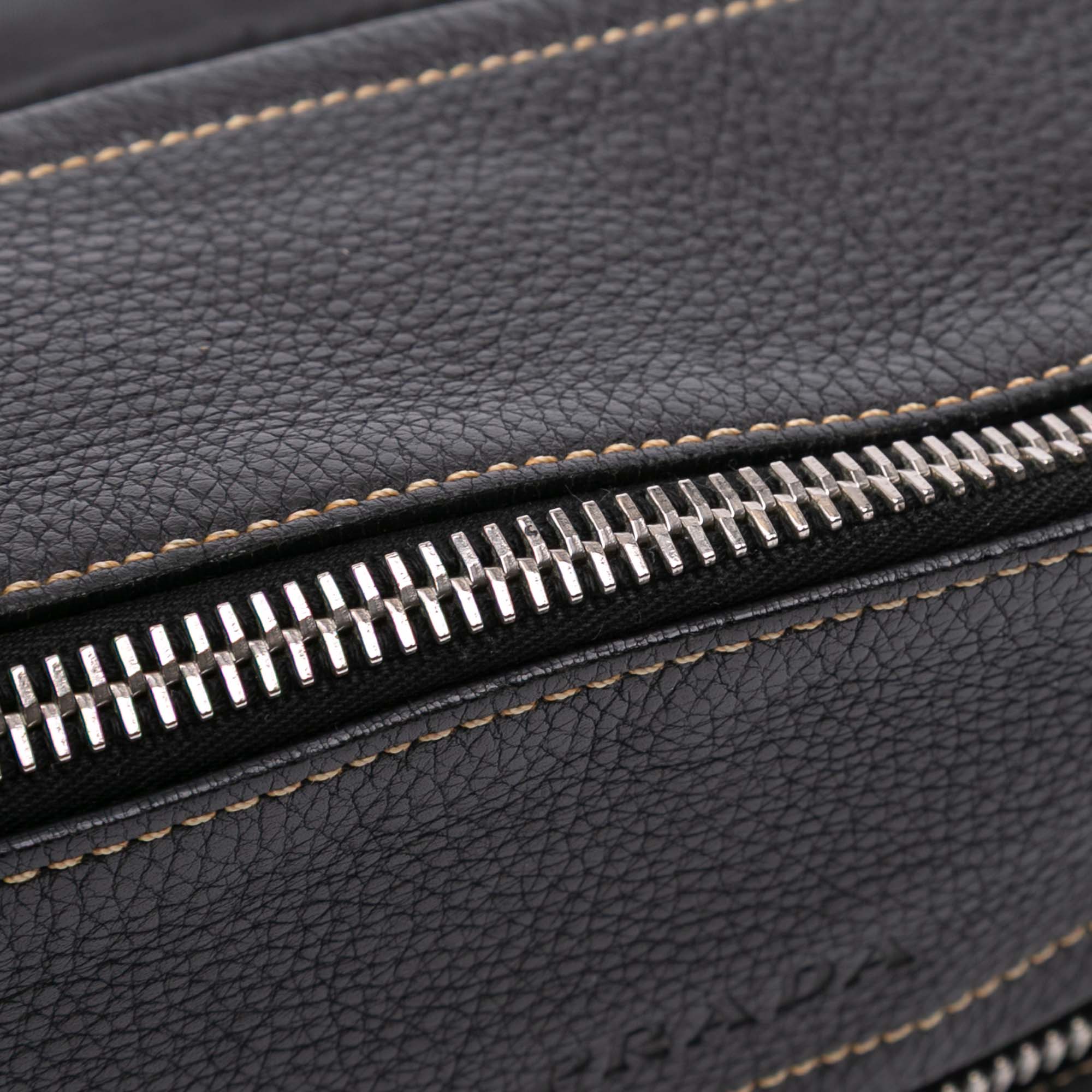 Leather and Tessuto Shoulder Bag