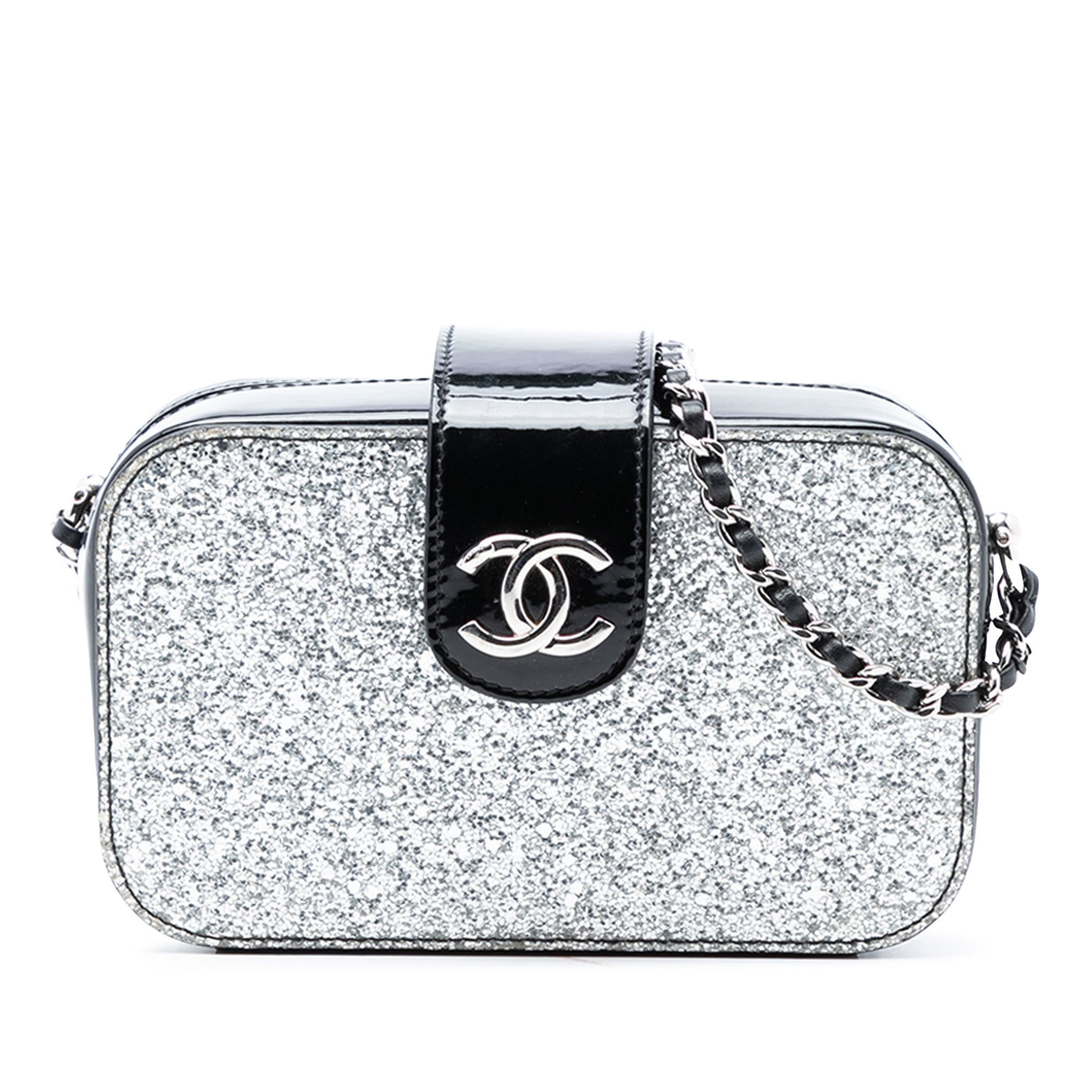 Glitter Patent Evening On The Moon Camera Case