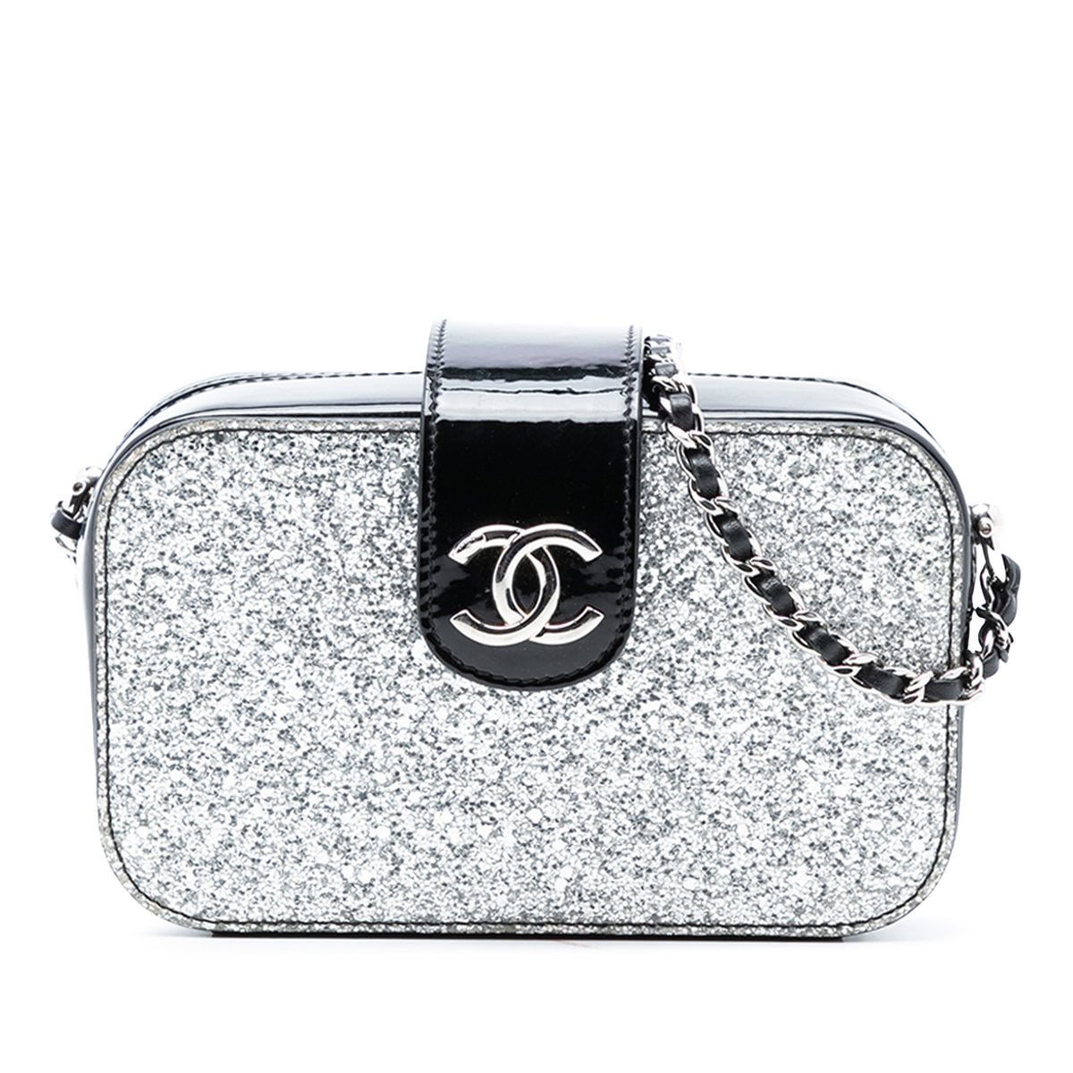 Glitter Patent Evening On The Moon Camera Case