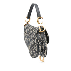 Mini Oblique Canvas Saddle Bag