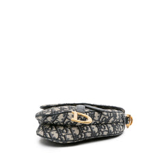Mini Oblique Canvas Saddle Bag