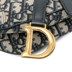Mini Oblique Canvas Saddle Bag