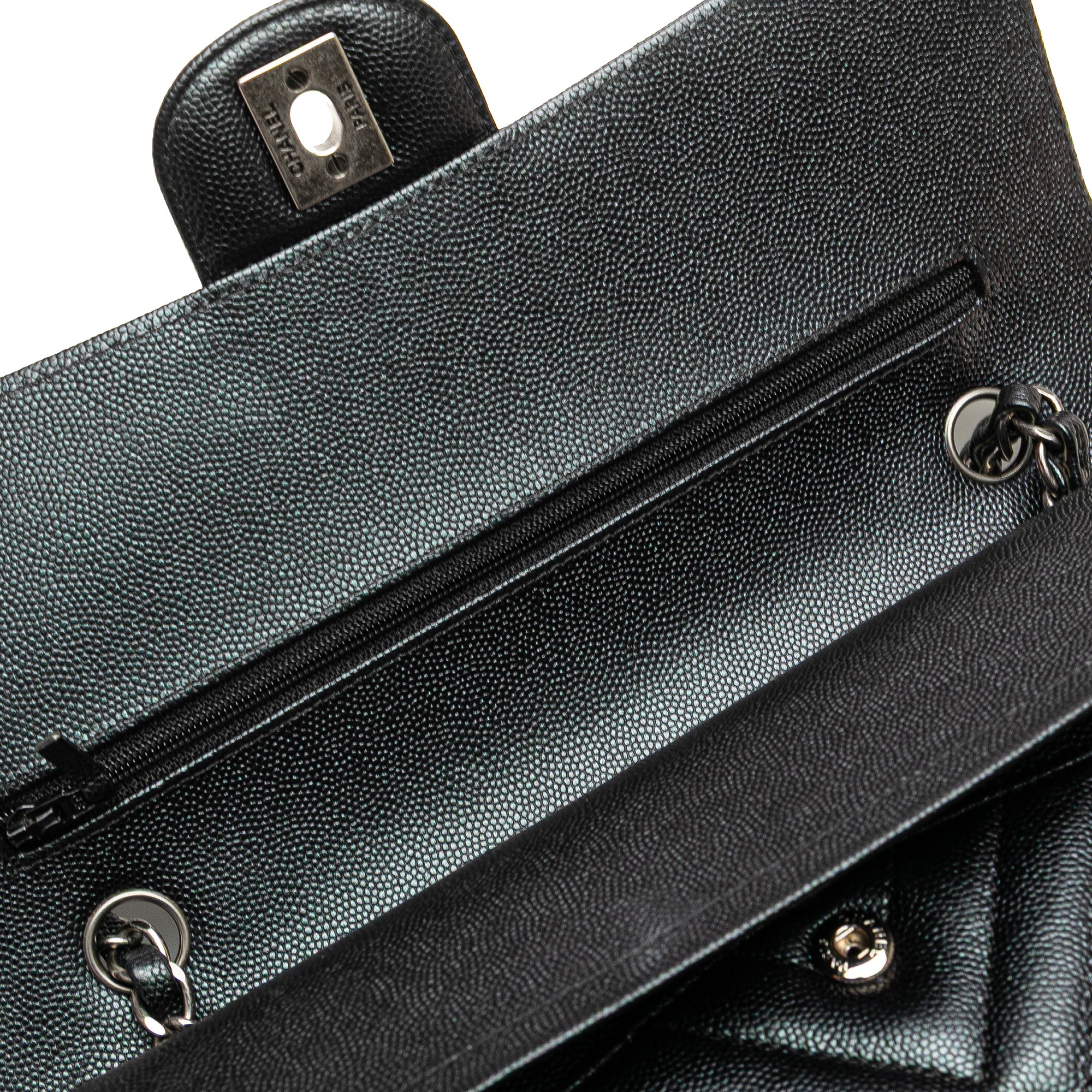 Medium Classic Chevron Caviar Double Flap