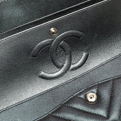 Medium Classic Chevron Caviar Double Flap