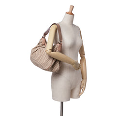 Diamante Canvas Sukey Shoulder Bag