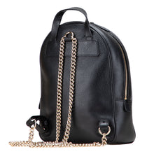 Pebbled Calfskin Soho Chain Backpack