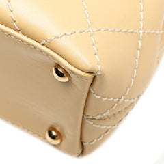 CC Calfskin Wild Stitch Flap Shoulder Bag