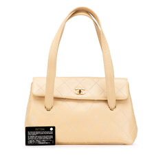 CC Calfskin Wild Stitch Flap Shoulder Bag