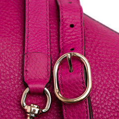 Medium Calfskin Bamboo Shopper Satchel