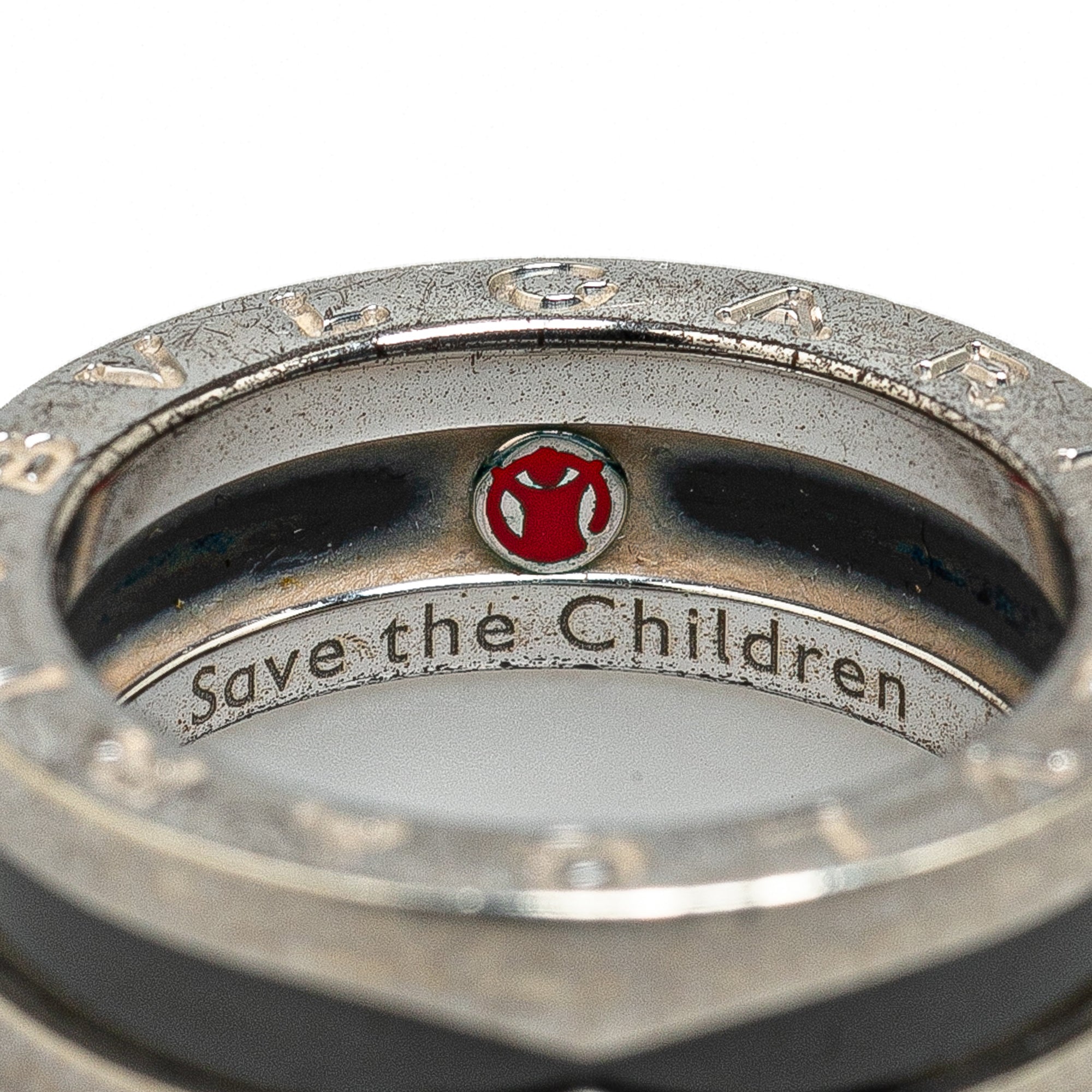 Sterling Silver and Ceramic Save The Children Ring