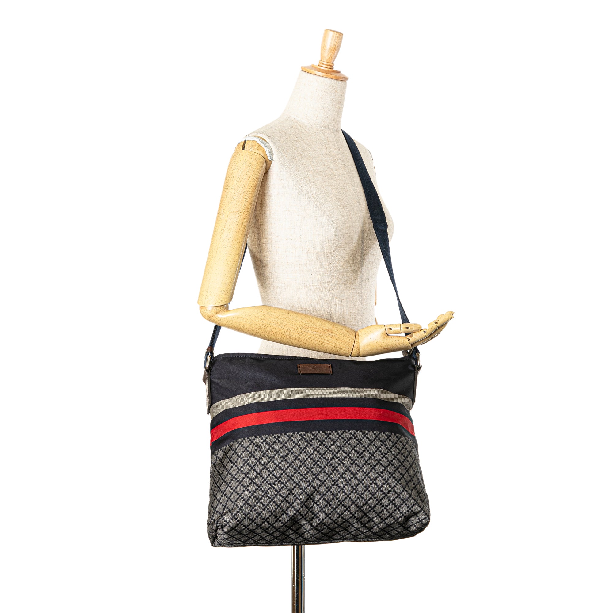 Diamante Nylon Web Crossbody