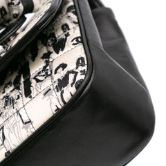 Silk and Lambskin Coco Mademoiselle Scarf Flap